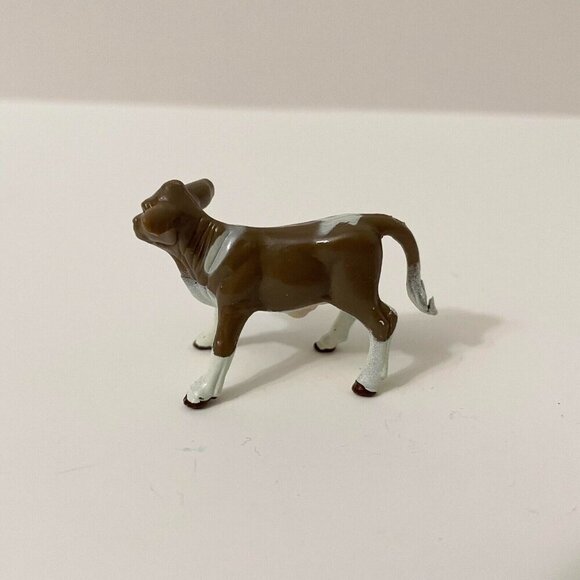 Lot of 3 ERTL Mini Animal Figures Cows and Horse - Picture 11 of 16